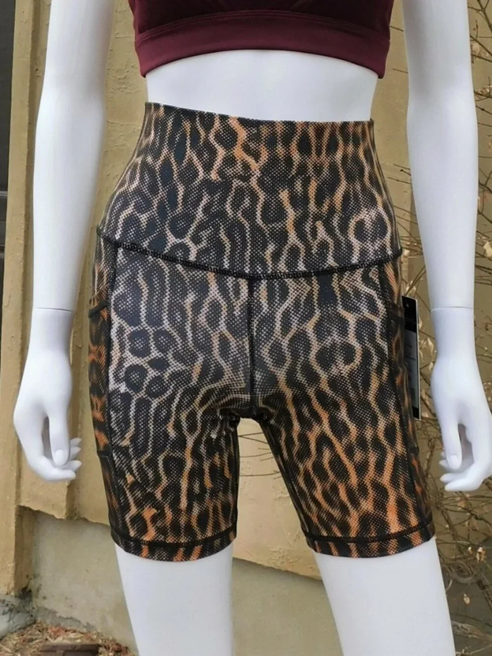 Yogalicious Lux Leopard Print Biker Shorts – High Waisted – Size M 🐆🔥